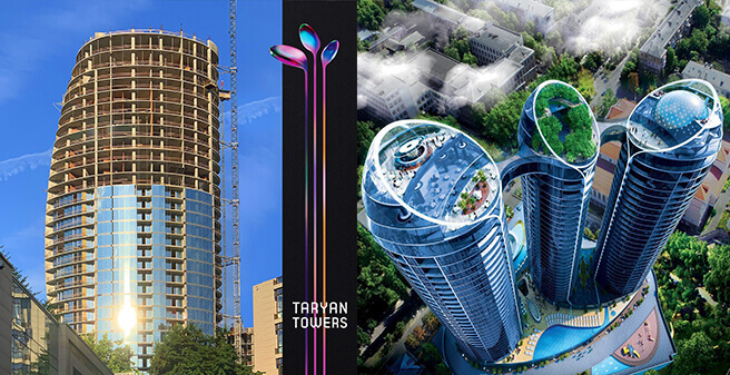 кирпичная кладка в TARYAN TOWERS