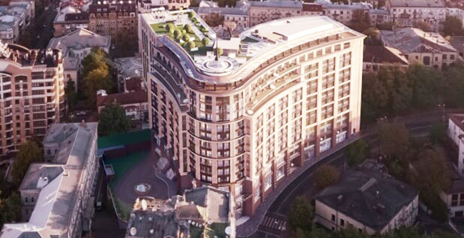 кирпичная кладка в жилом комплексе премиум класса LINDEN LUXURY RESIDENCES